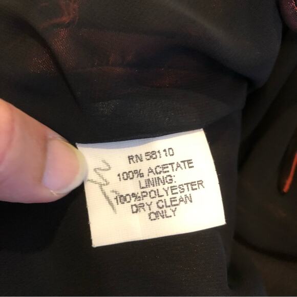 David Meister red bronze metallic formal top / jacket size 10 - Picture 16 of 16